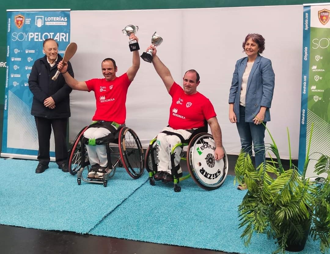 Final del Campeonato de Espa&ntilde;a de pala adaptada jugado el s&aacute;bado en Labrit